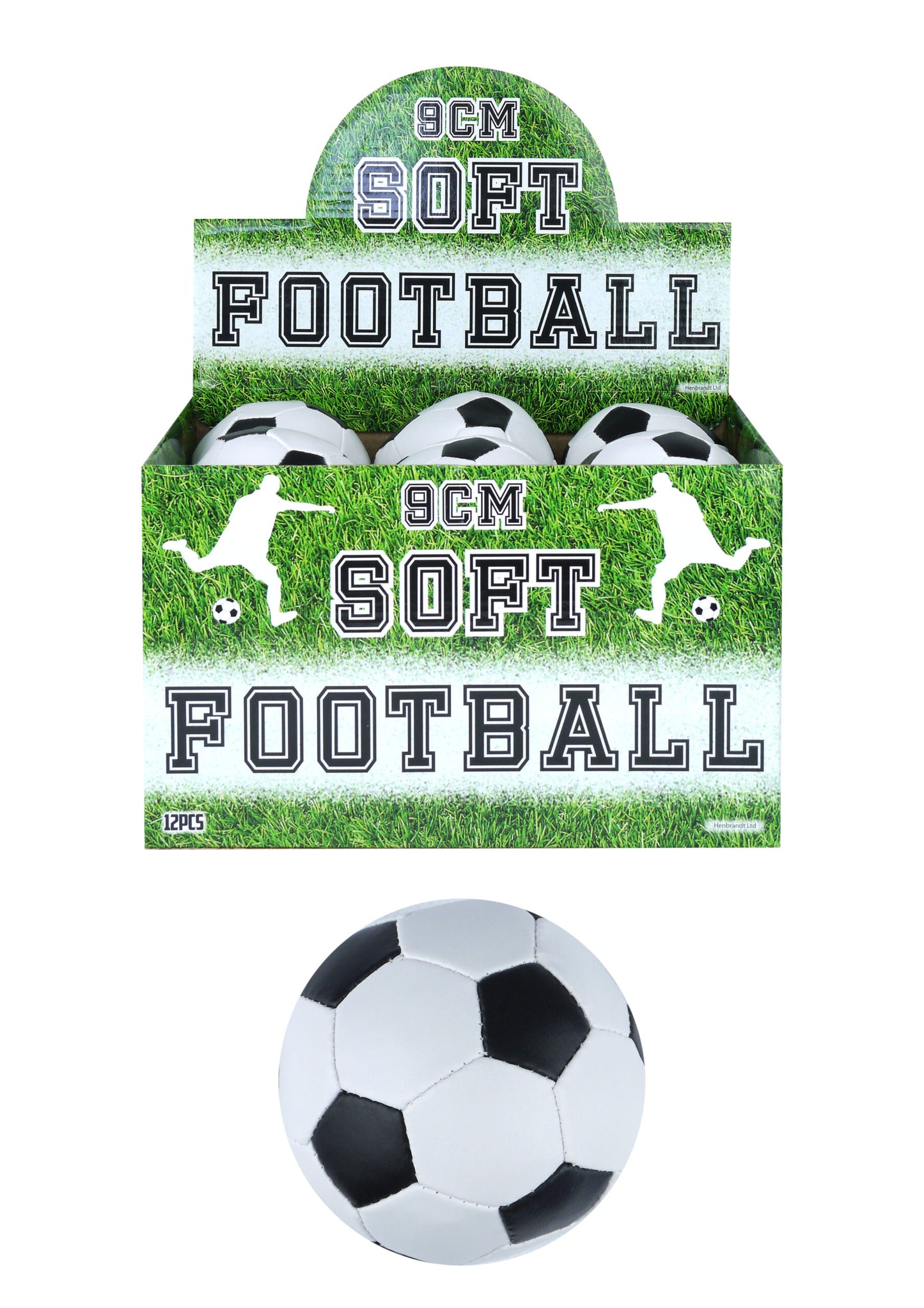 Soft Mini Football 9cm - Ideal Party Favours, Prizes, Game Rewards