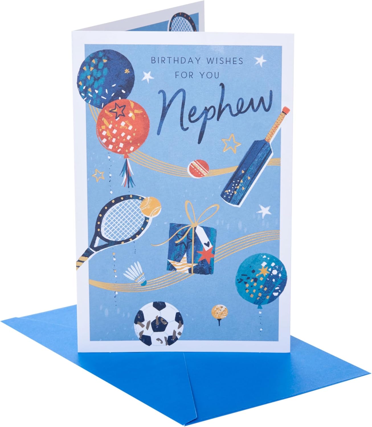 Sport Equipment Design Nephew Birthday Card