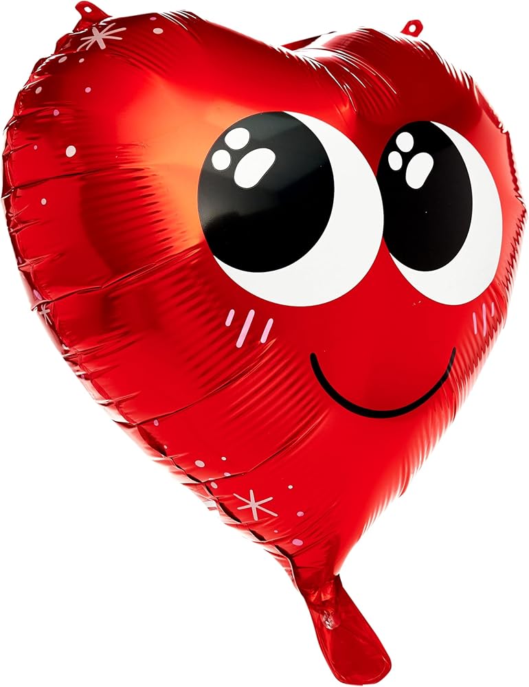 Smiley Heart Design Love You Presents Valentine's Day Balloon