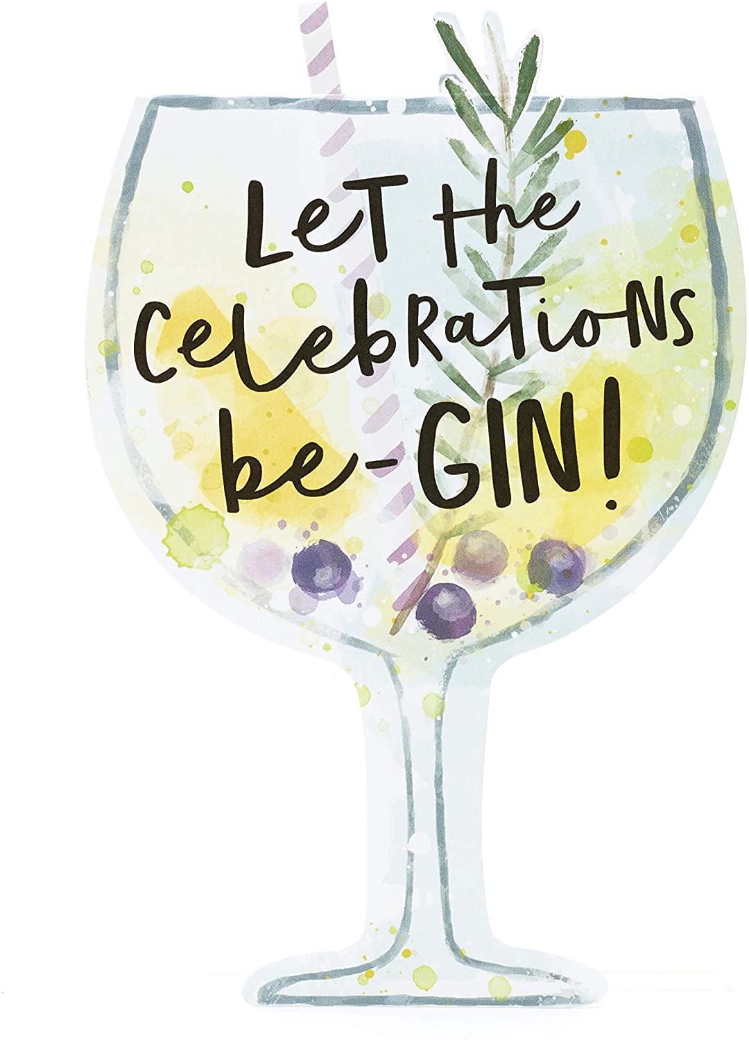 Funny Gin Themed Greetings Card Birthday Card for Her Humour