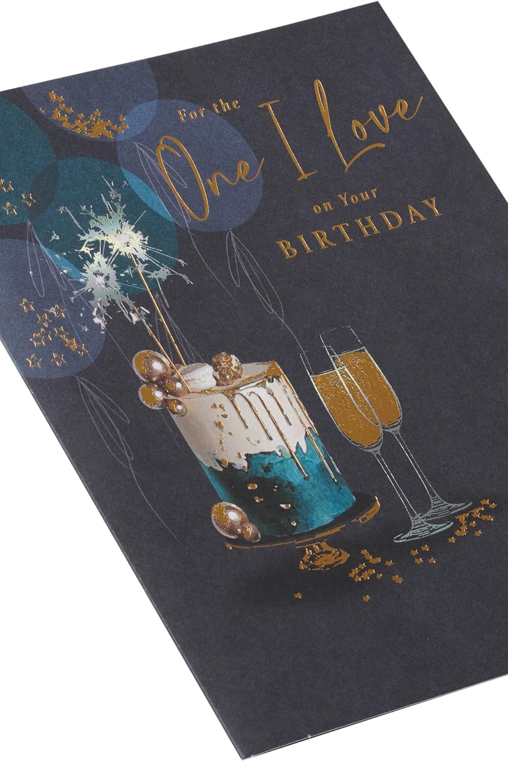 Luxury Cake Design One I Love Birthday Card