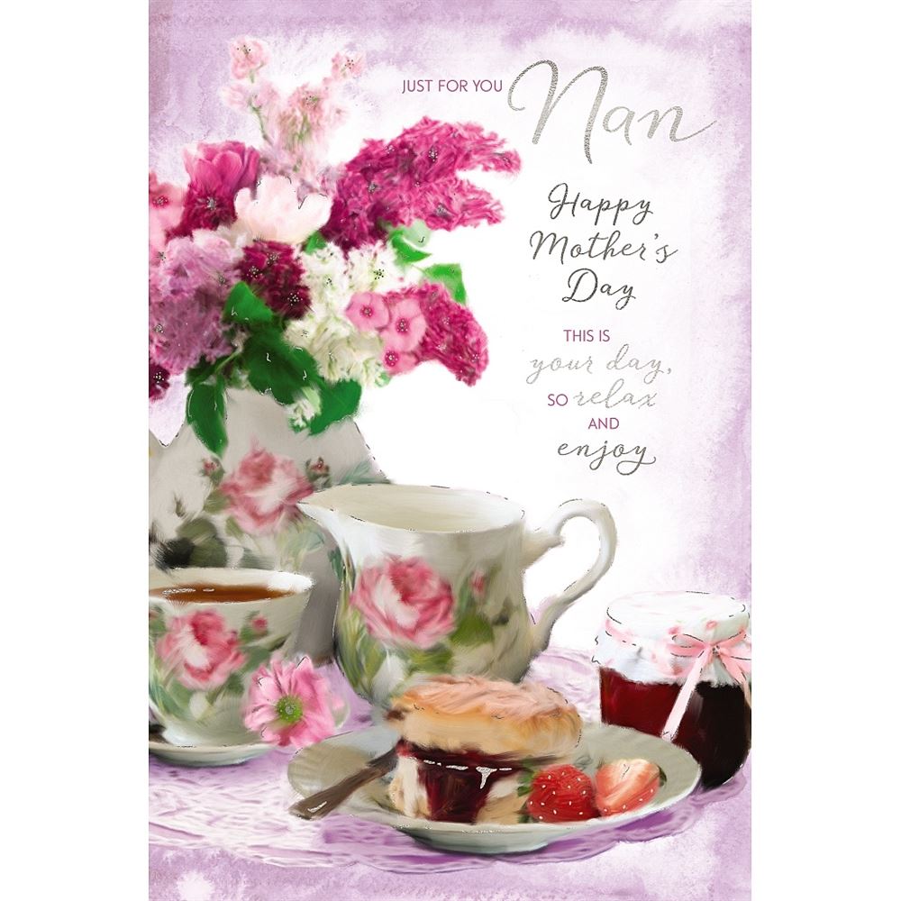 Afternoon Tea For You Nan Mother's Day Card