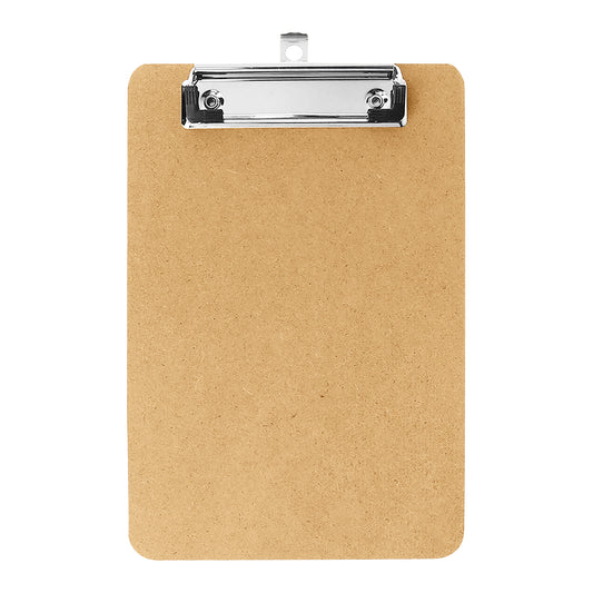 Pack of 12 A5 Quality Wooden Clipboards with Hanging Hole