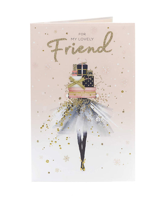Special Friend Stylish Christmas Card