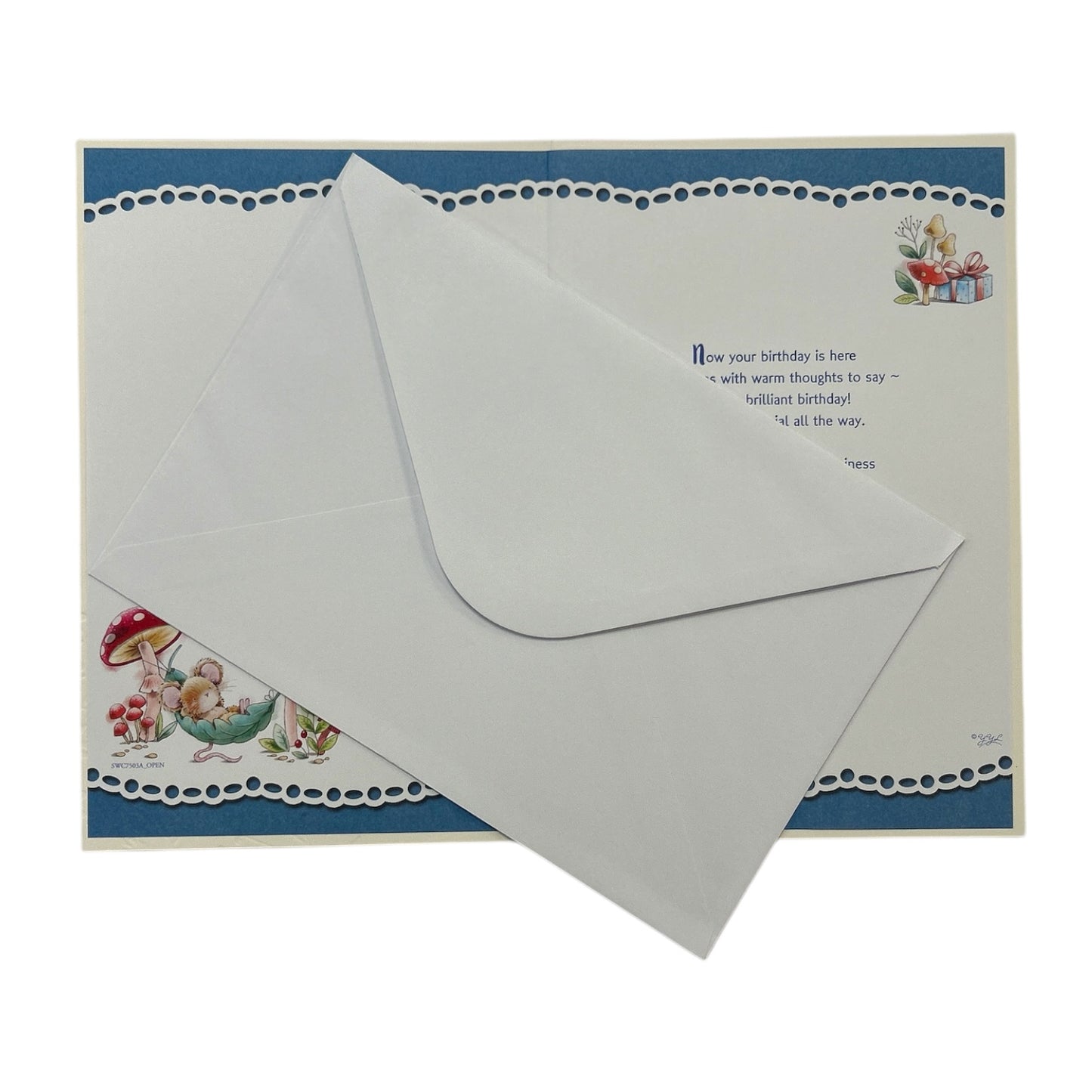 Special Son Mouse Relax On Swing Design Birthday Card