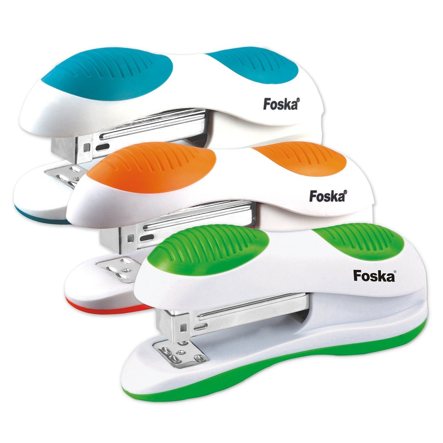 Foska Coloured Grip Stapler (20 Sheets)