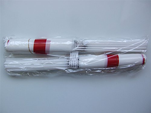Pack of 50 St Georges England Hand Flag with Stick PVC
