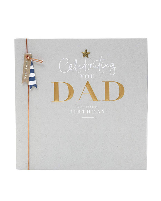 Star Attachment With Love Dad Birthday Card 