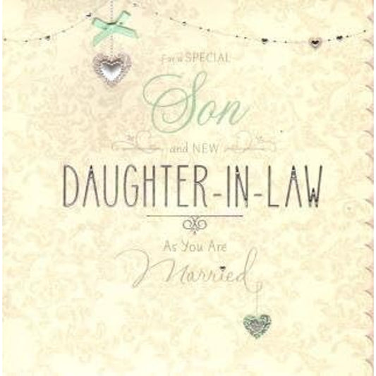 Son and Daughter in law Wedding Congratulations Card