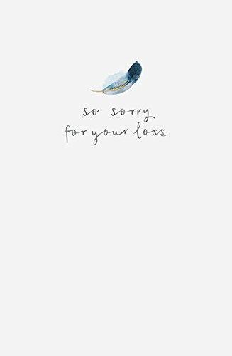 Feather Sympathy Thinking of you So sorry for your loss Card