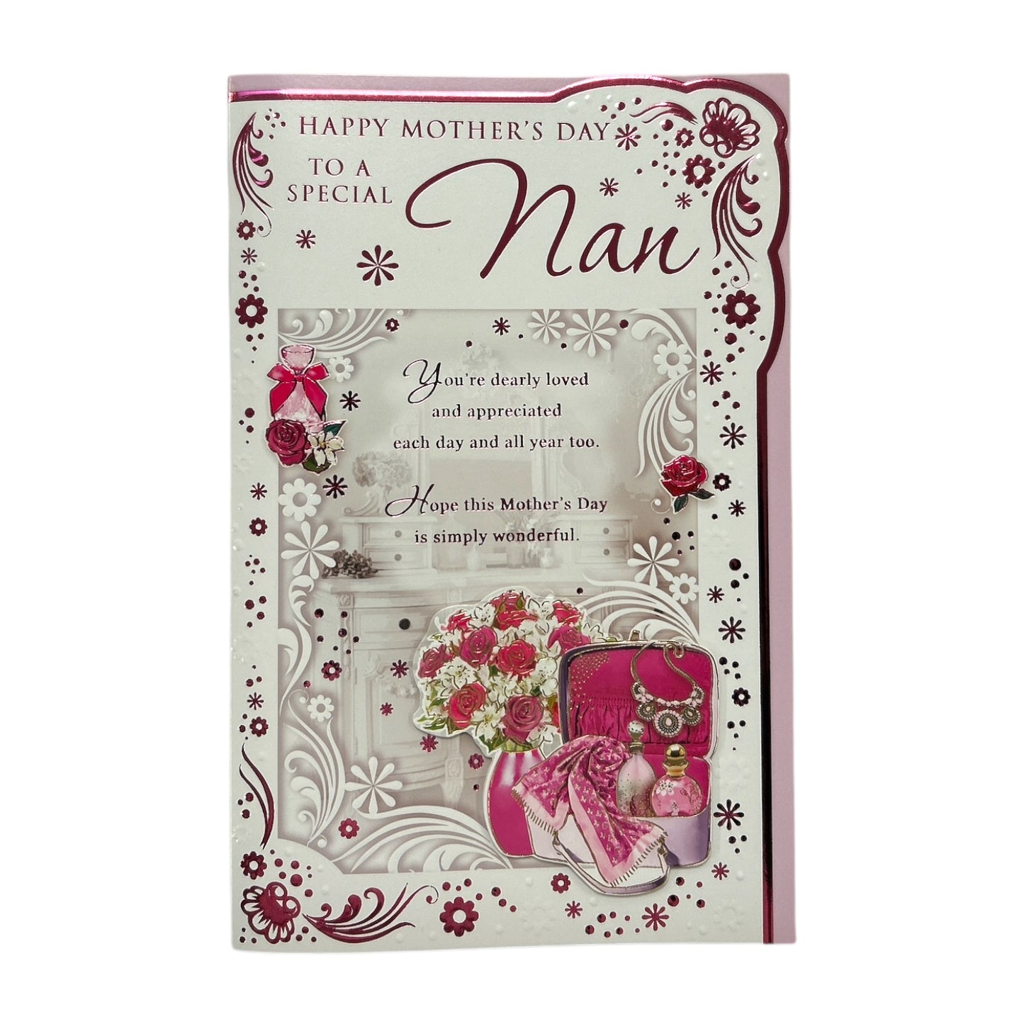 To A Special Nan Flowers and Purse Design Mother's Day Boxed Card