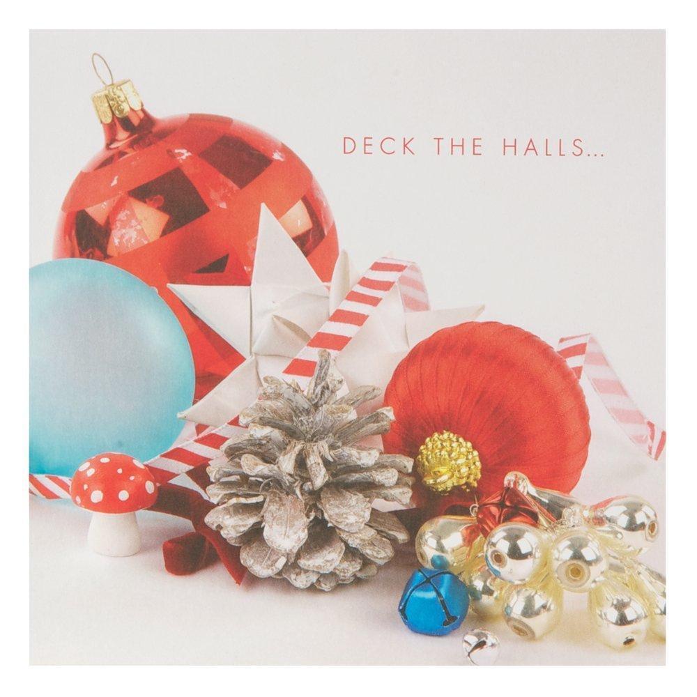 Pack of 10 Charity Christmas Cards 'Deck the Halls' Design