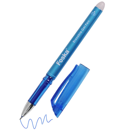 Pack of 12 Blue Erasable Gel Pens 0.5mm