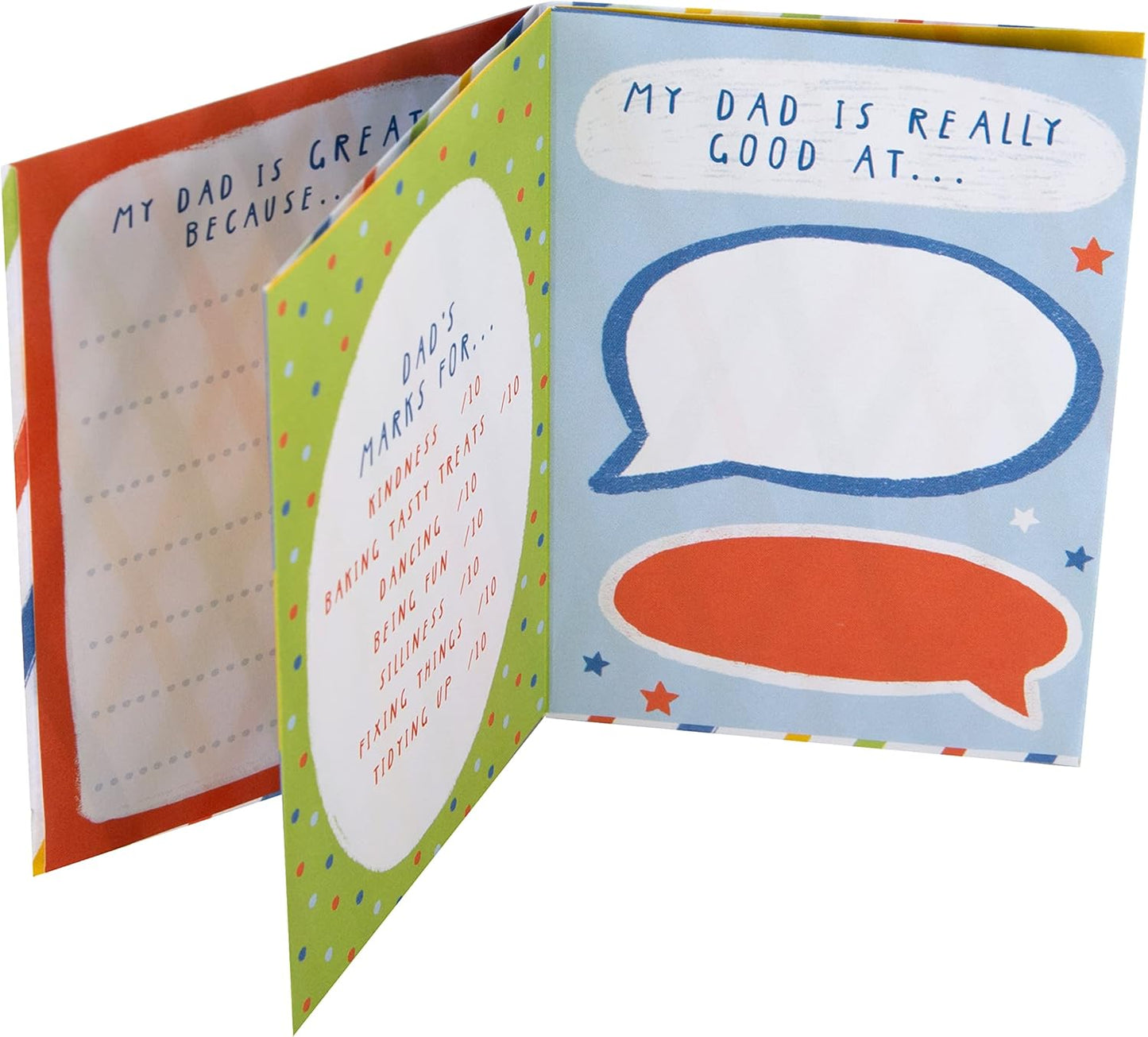 Contemporary Keepsake Activity Design Dad Father's Day Card