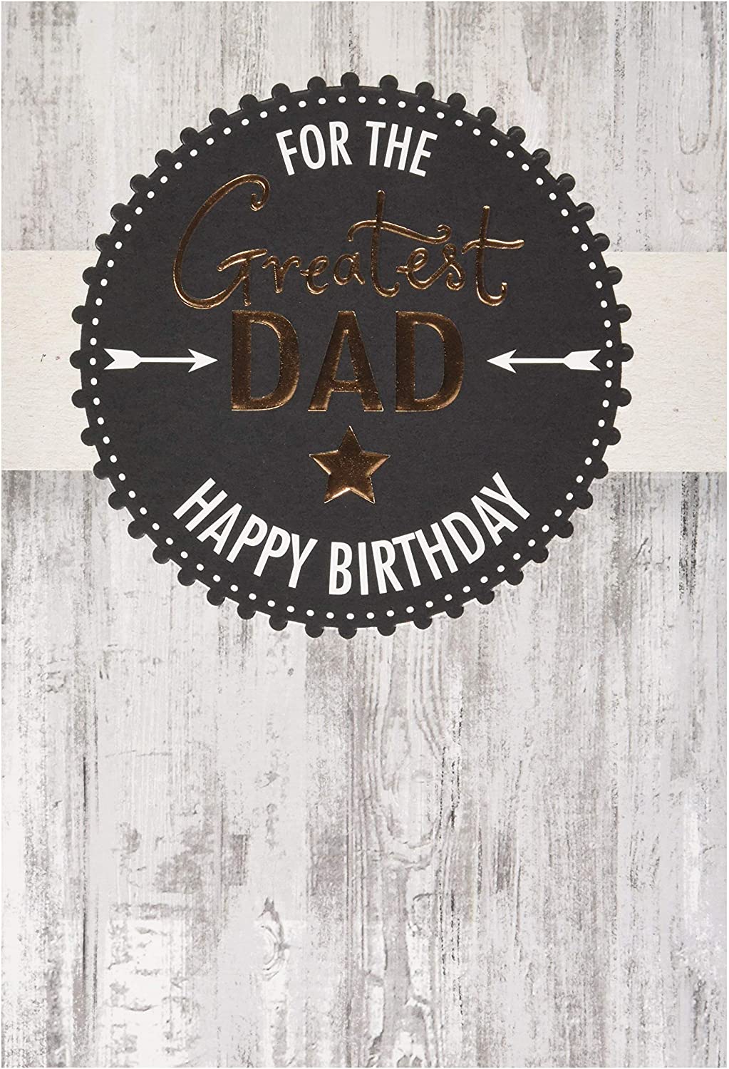 Contemporary Text Based Design Dad Birthday Card
