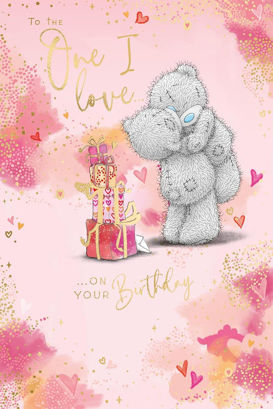 Bears Embracing One I Love Birthday Card