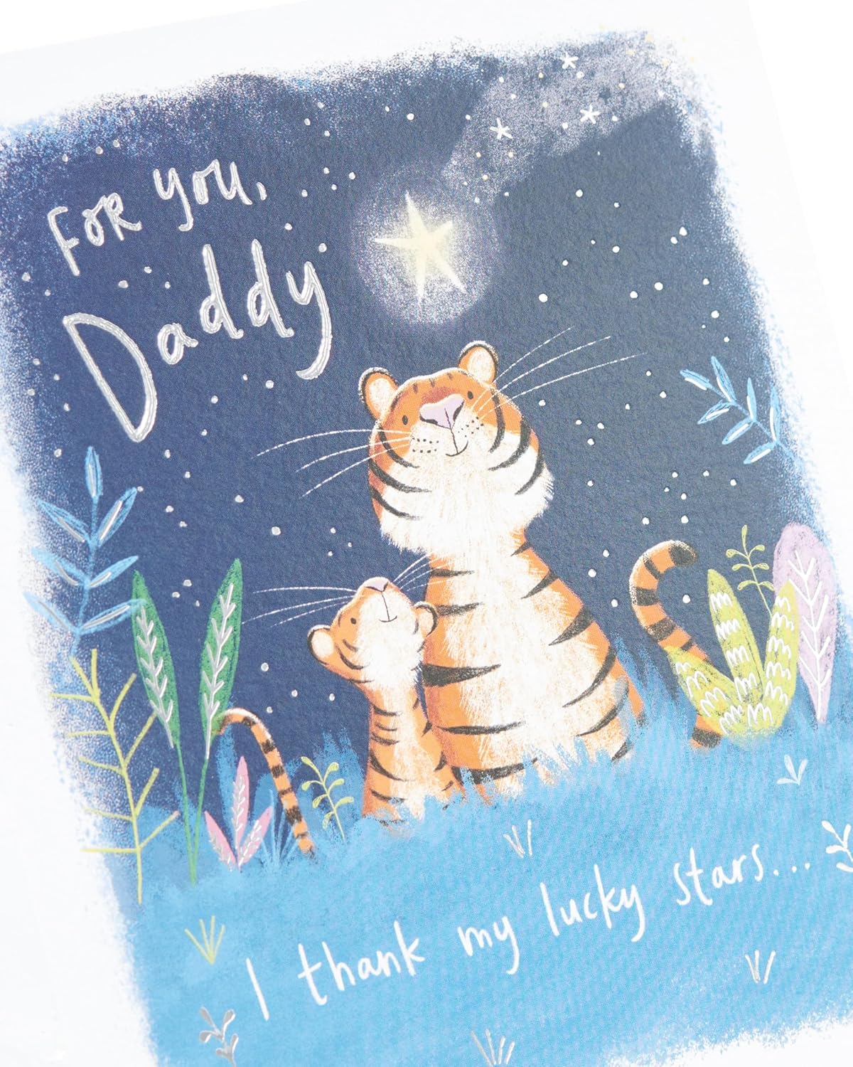 Cute Tigers Design For Daddy Father's Day Card