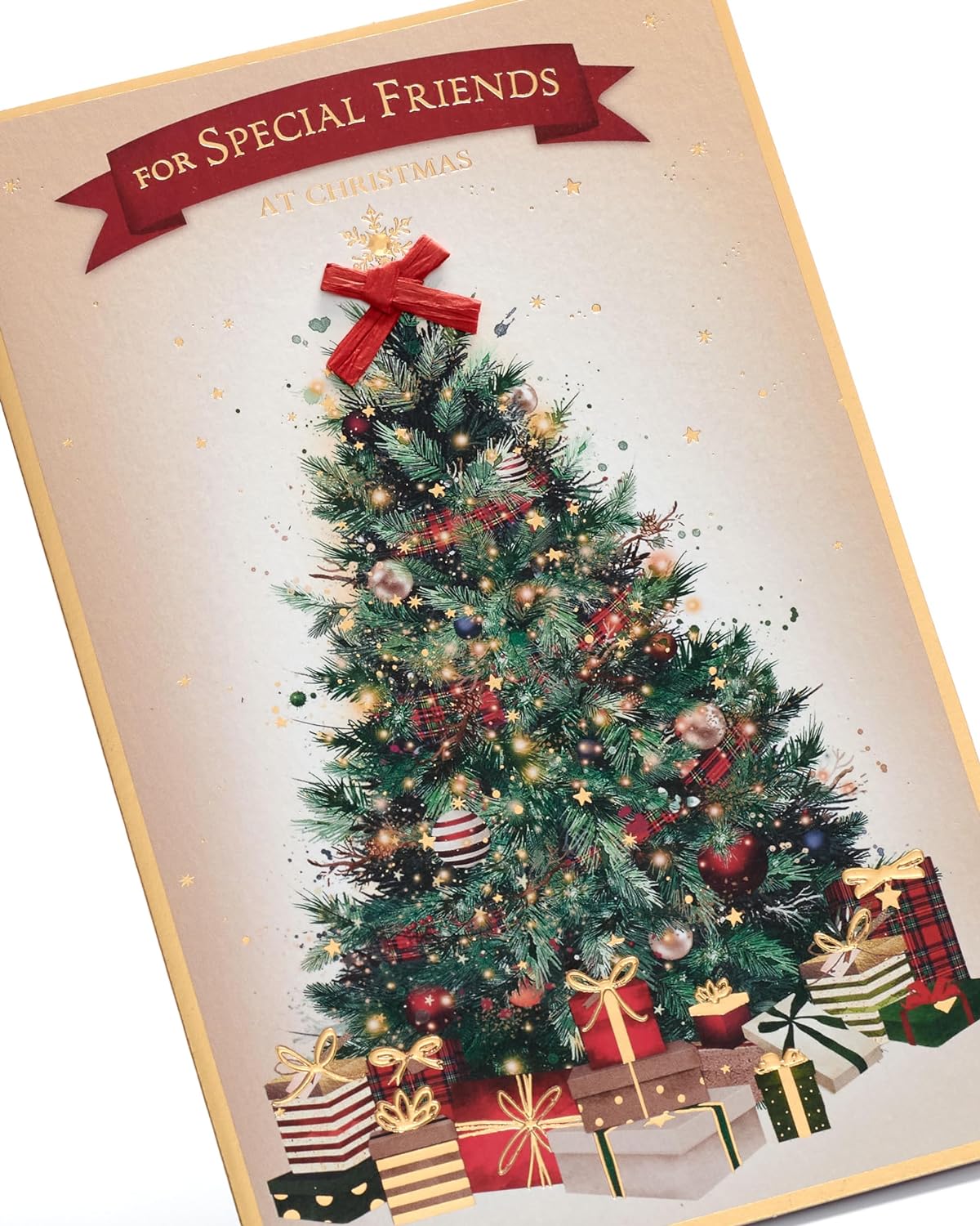 Friends Christmas Card Stunning Tree Design