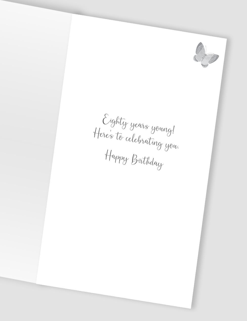 Fun And Floral Hand-Finished 80th Birthday Card