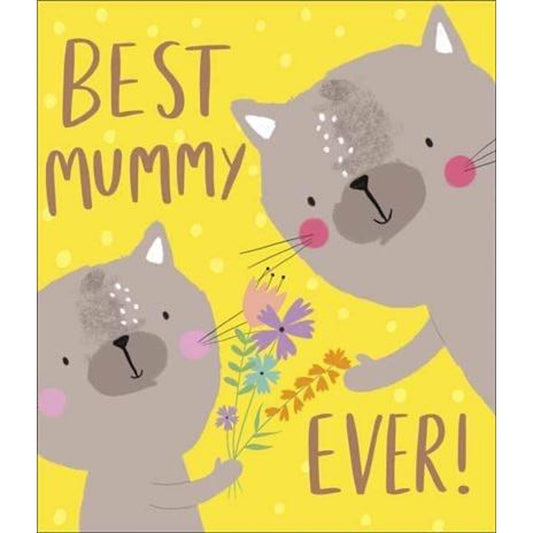 Best Mummy Rose Gold Birthday Card