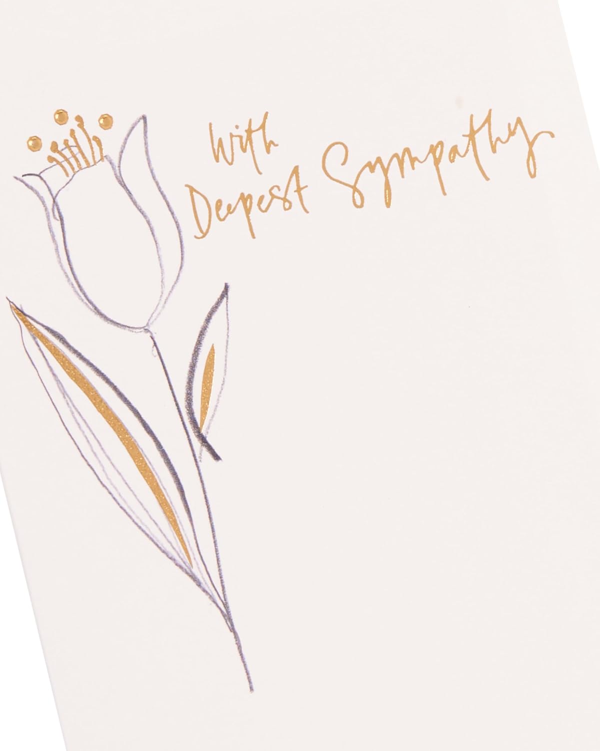Tulip Design Sympathy Card