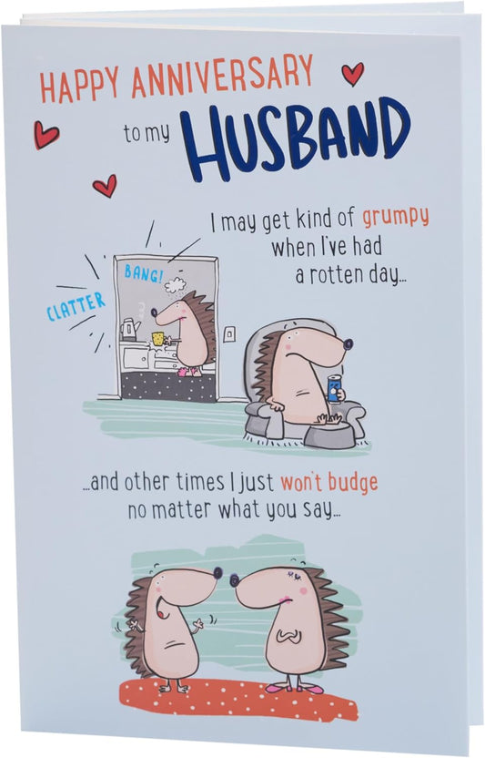 Fun Design Husband Anniversary Card