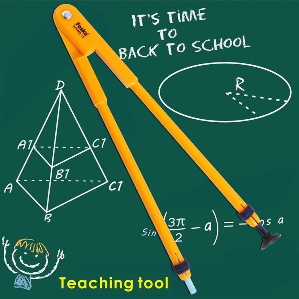 45cm Classroom Compass Ruler for Chalk and White Board Marker