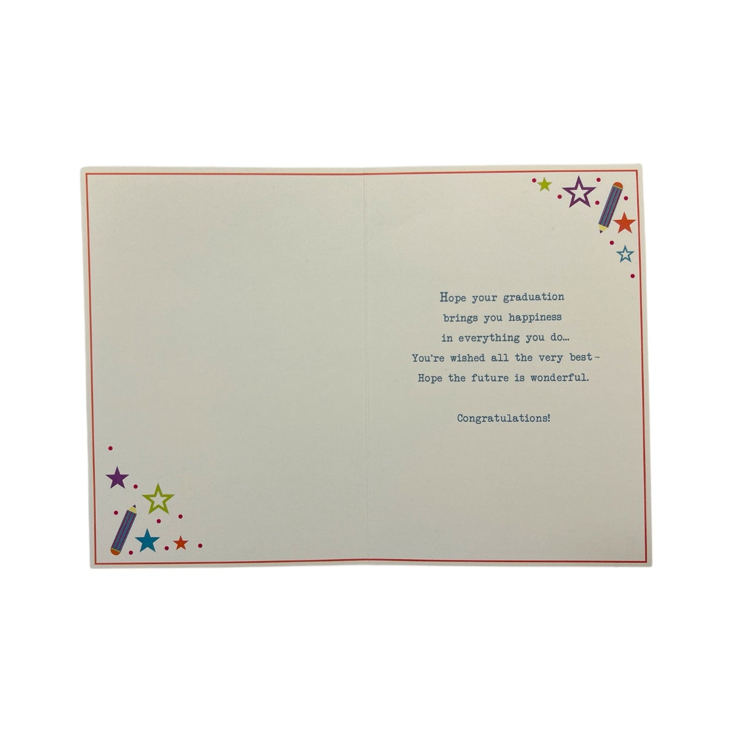 Daughter On Your Graduation Stars Design Congratulations Card