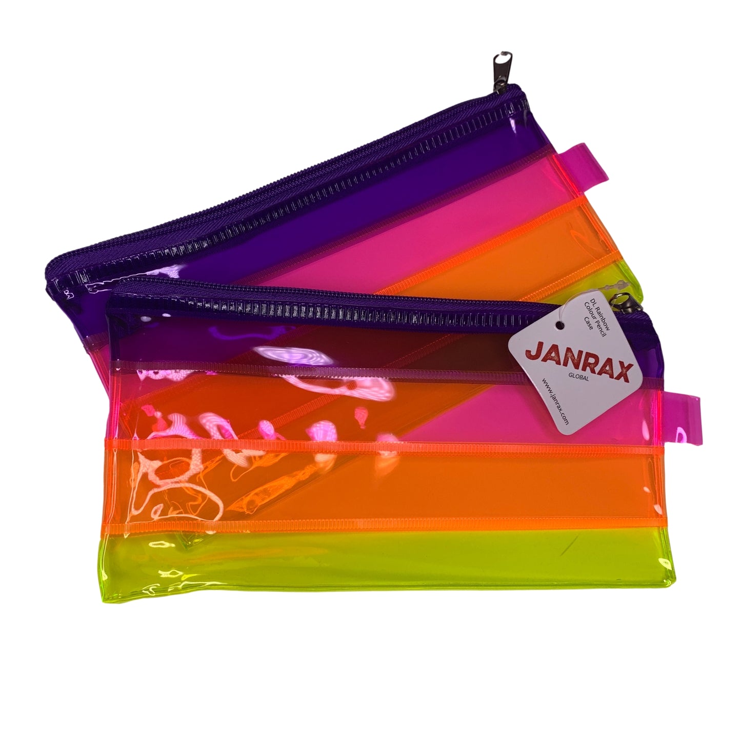 DL Rainbow Coloured Rainbow Pencil Case