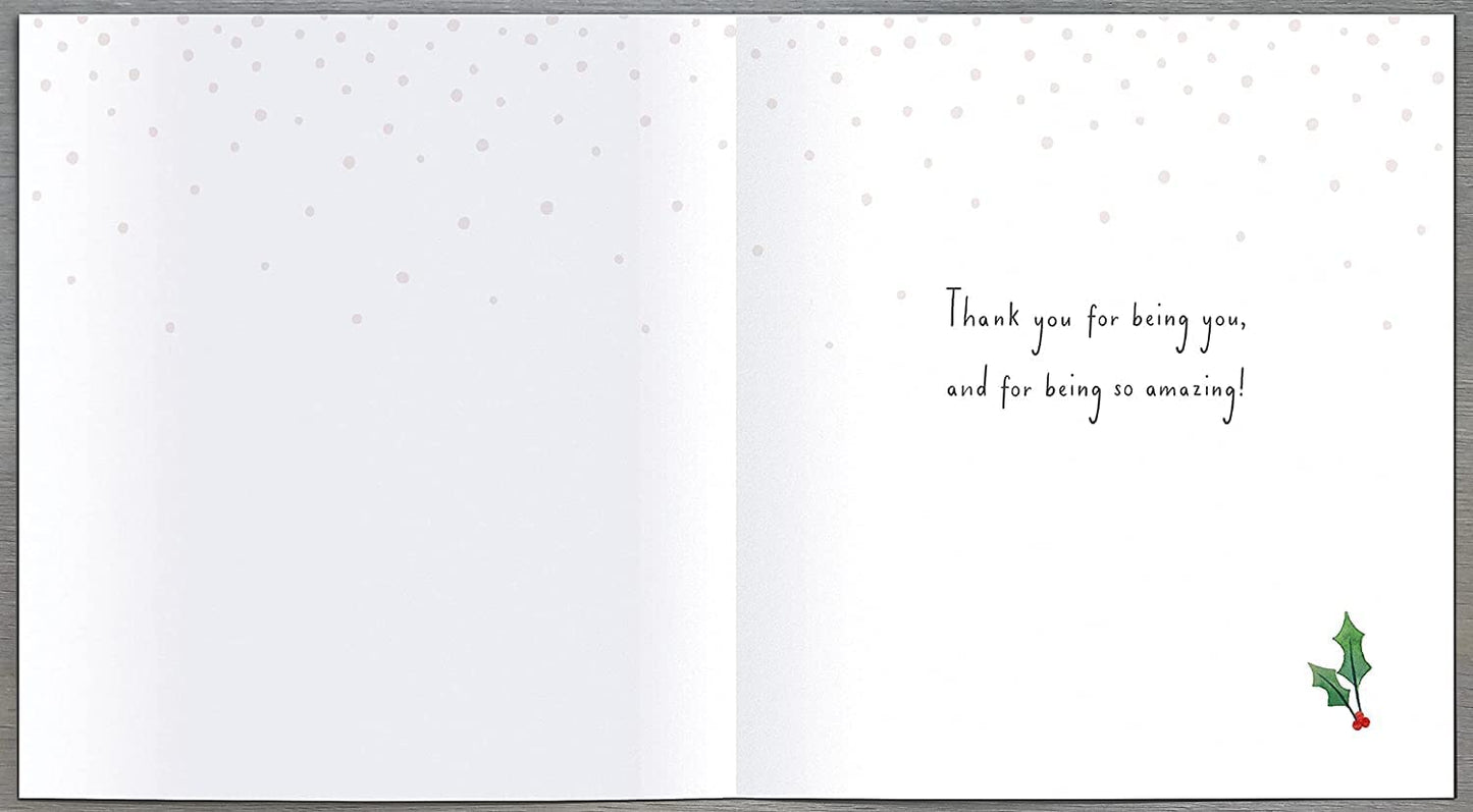 One I Love Typography Christmas Card