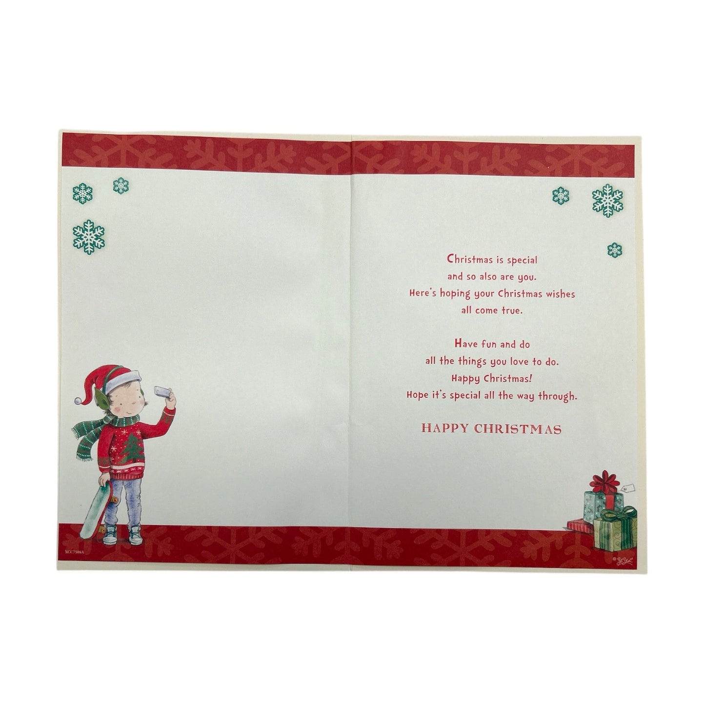 The Selfie Elfie Design Especially For You Male Christmas Card