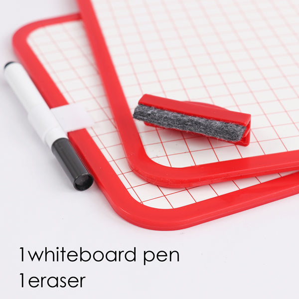 Double Sided Whiteboard with Pen & Eraser