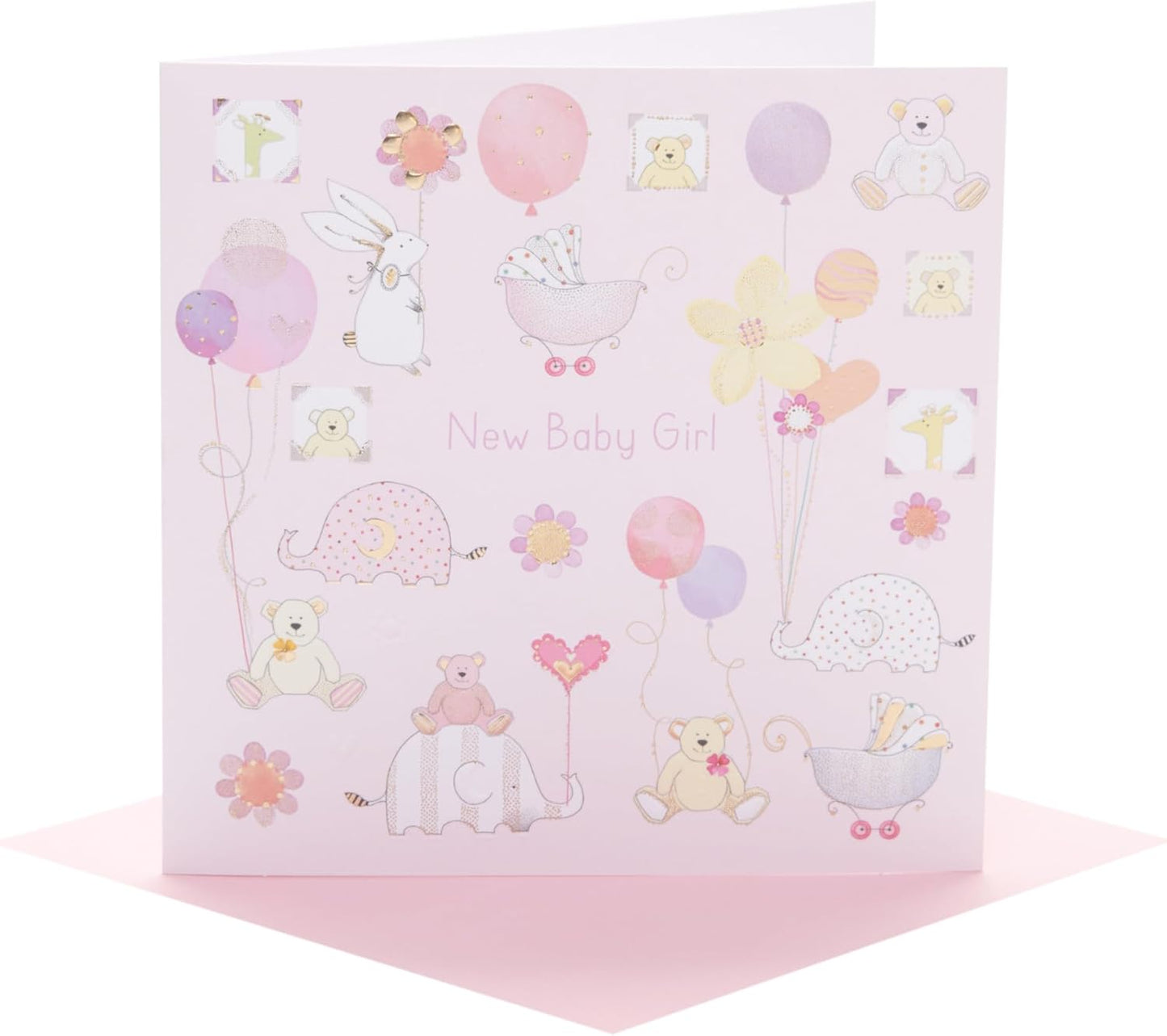 Cute Design New Baby Girl Congratulations Card