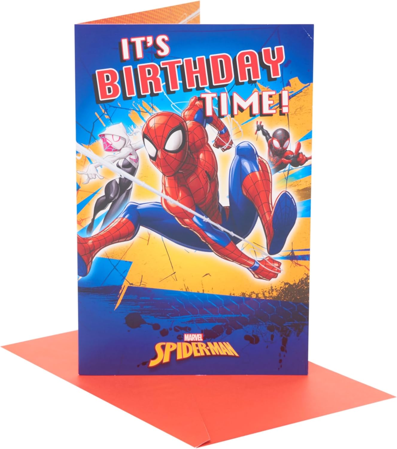 Marvel Spider-Man Time Design Birthday Card