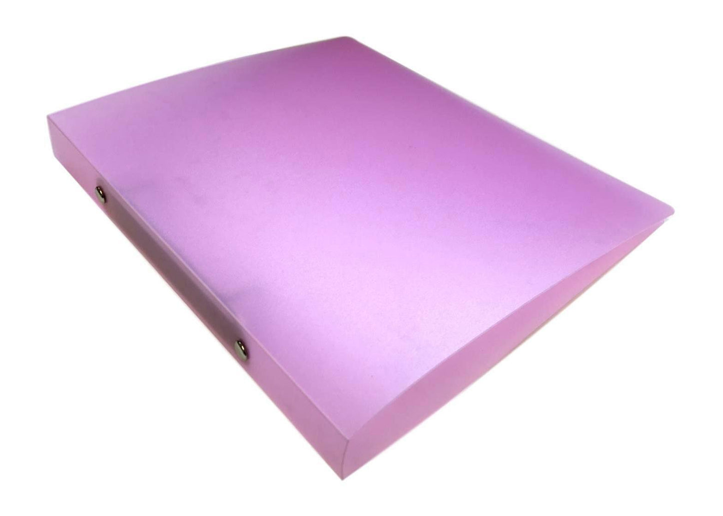 Pack of 10 A5 Slim Pink Translucent Ringbinders by Janrax