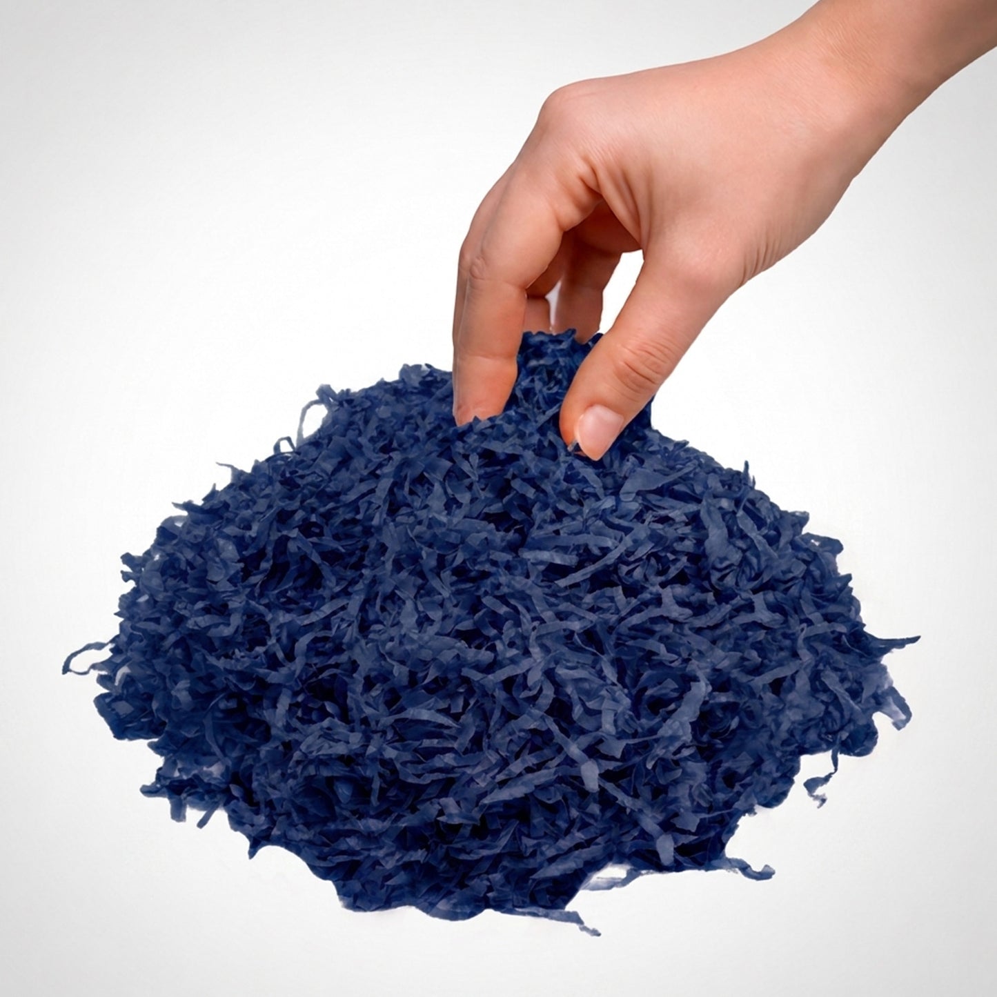 10 Boxes of Navy Blue Tissue Shred 1kg - Total 10kg