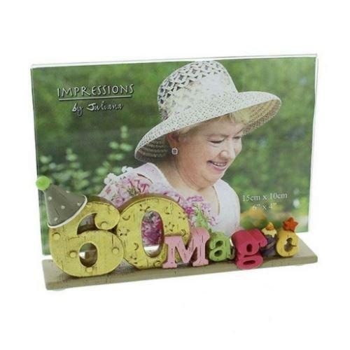 Impressions by Juliana Photo Frame - 60 Magic - 6" x 4" - FR263