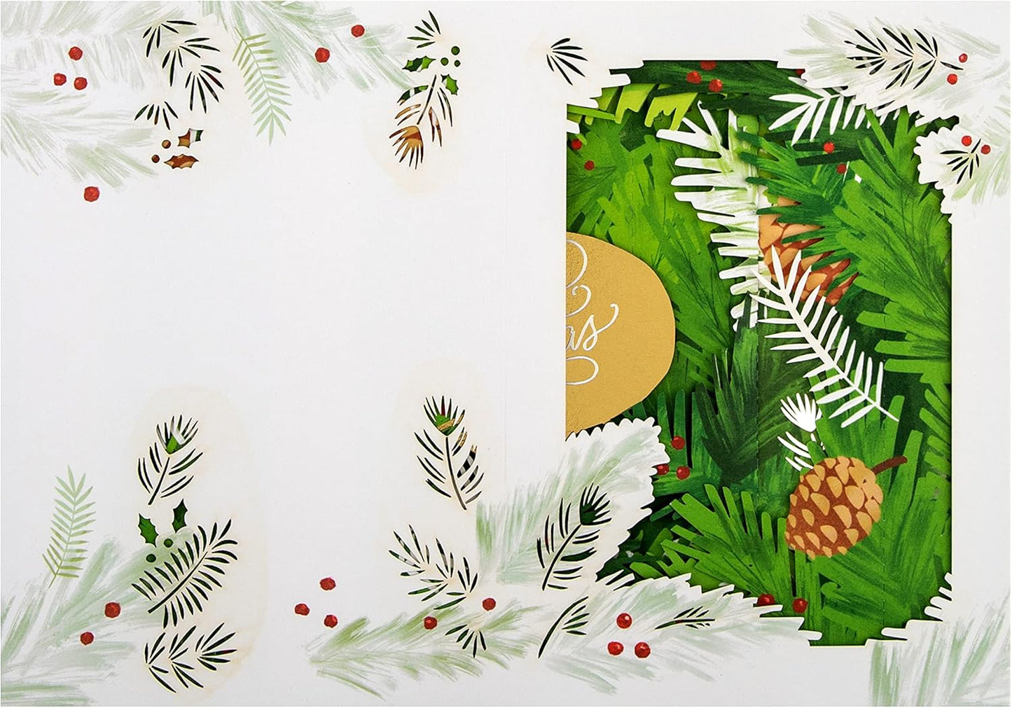 Traditional 3D Pop Up Bauble Design for Both Christmas Card