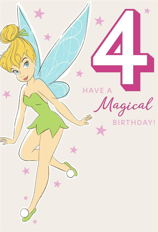 Disney Tinkerbell 4th Birthday Card