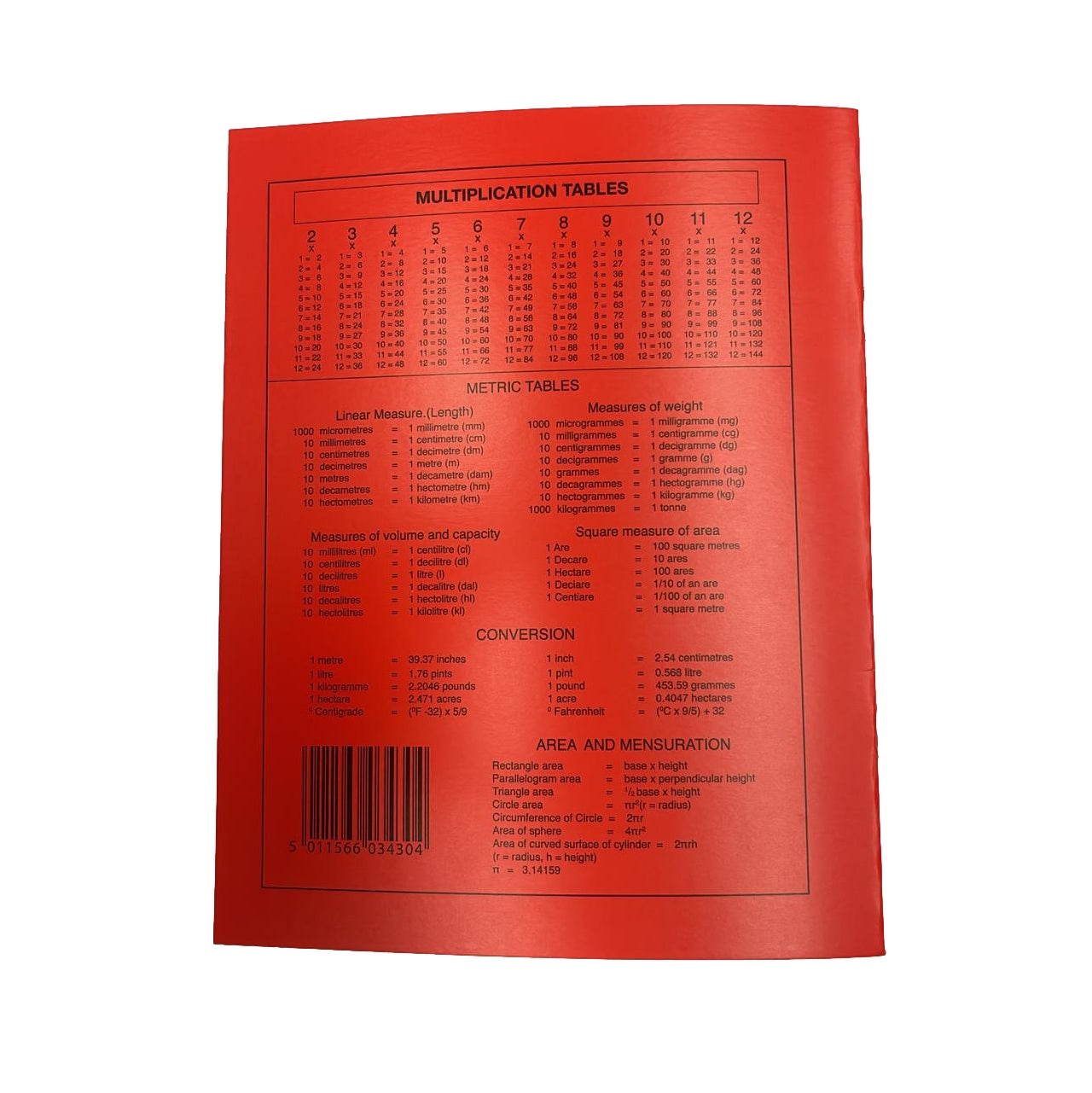 Pack of 6 20 Pages Exercise Books 203x165mm