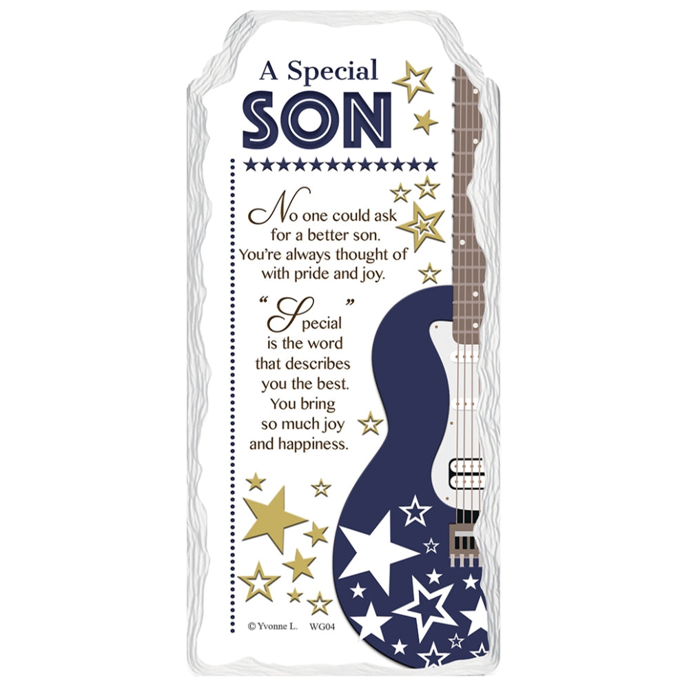A Special Son Sentimental Handcrafted Ceramic Plaque
