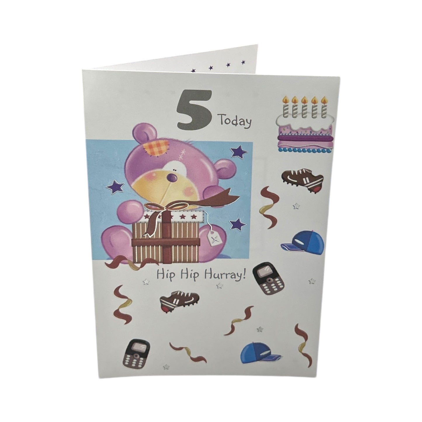 5 Today Hip Hip Hurray Happy Birthday Card