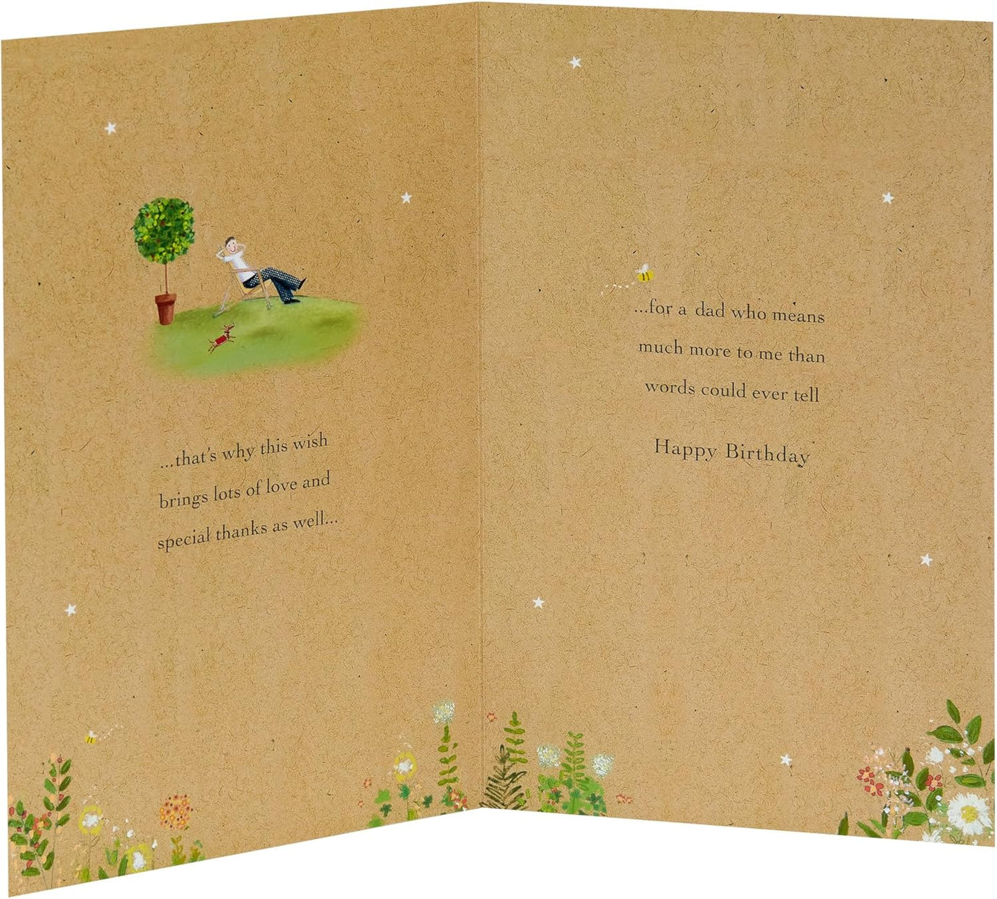 Garden Scene Design Dad Birthday Card