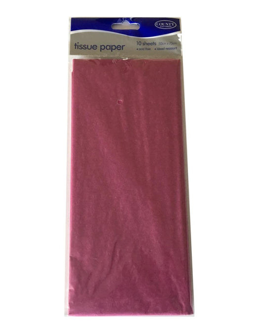 Acid Free Wine Tissue Paper 10 Sheets