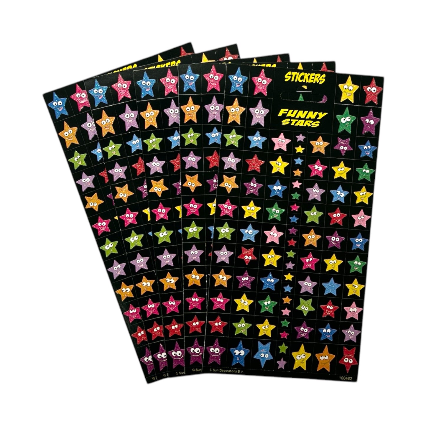 Pack of 5 Funny Stars Sticker Sheets