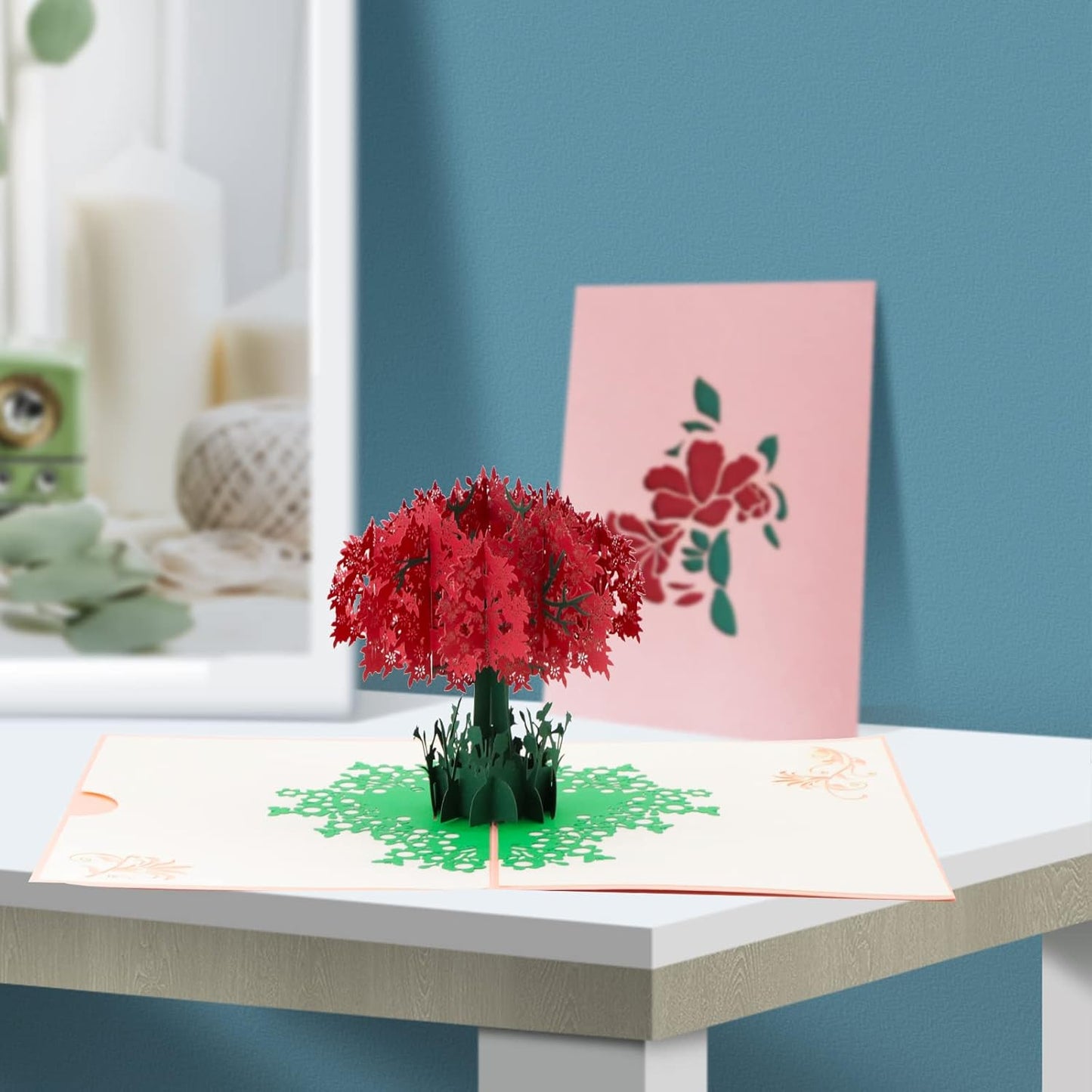 Rhododendron Blossom 3D Pop Up Greeting Card - Mother's Day Anniversary Birthday Get Well