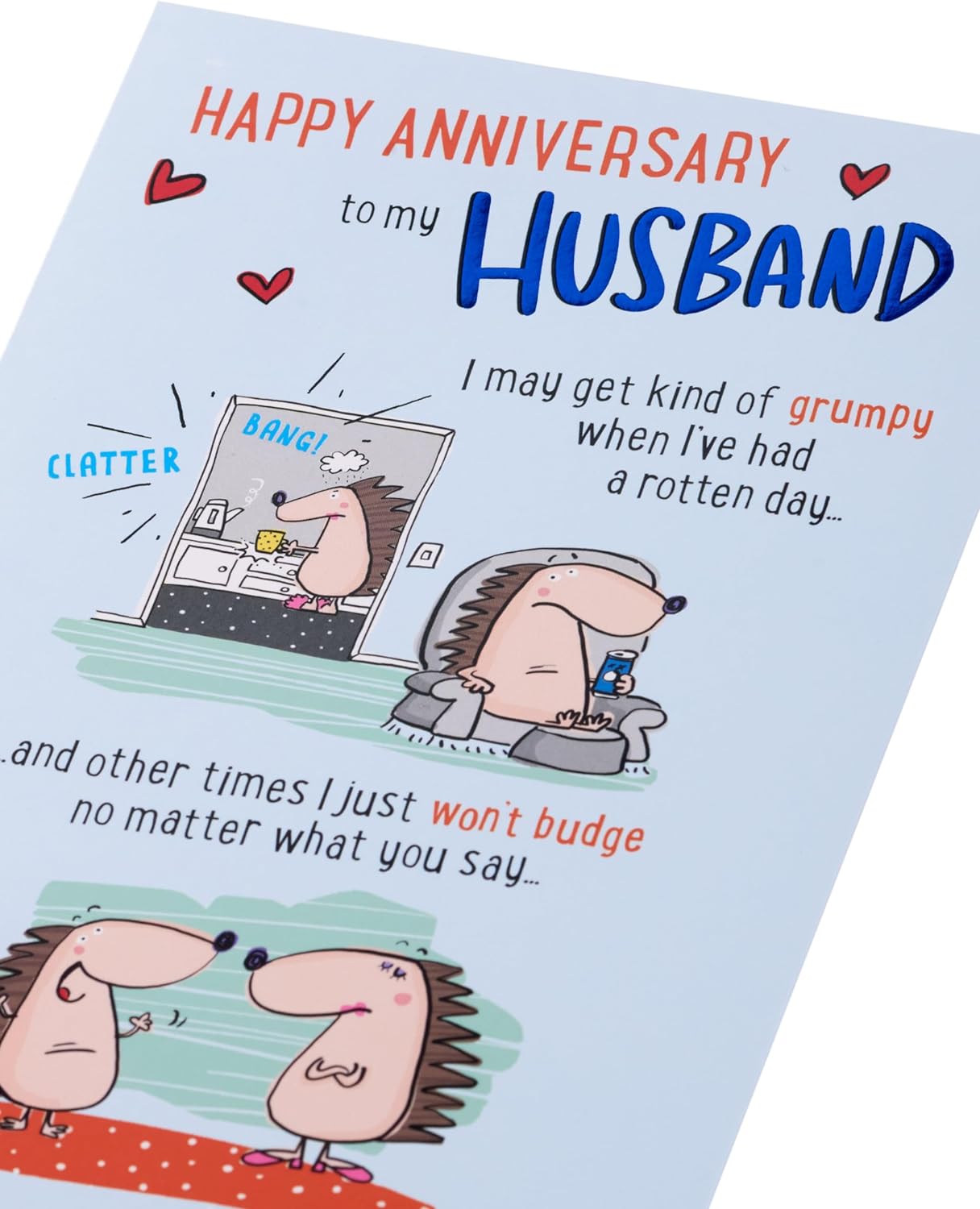 Fun Design Husband Anniversary Card
