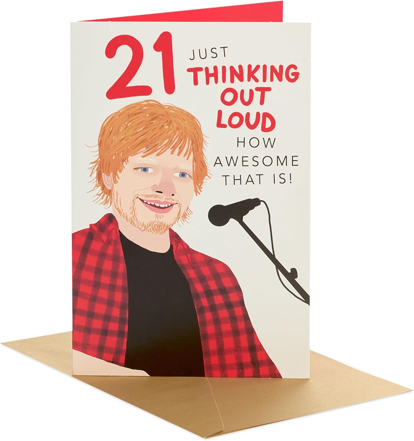 Ed Sheeran Design 21st Birthday Card