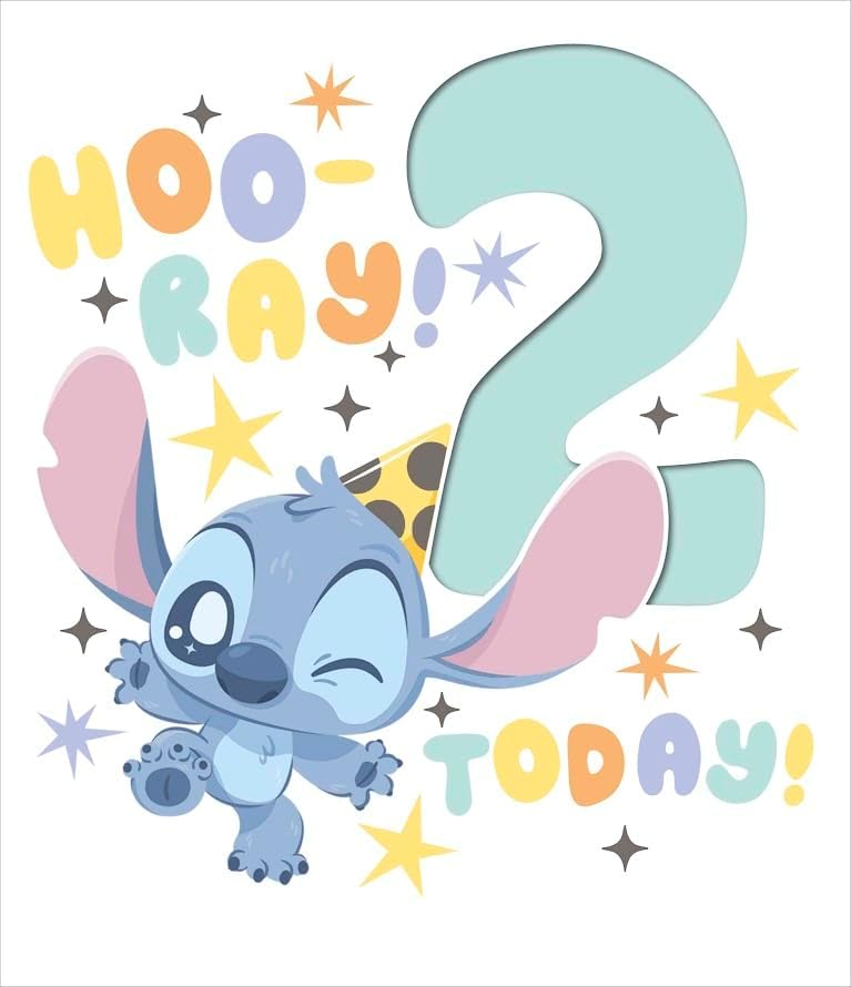 Unique Stitch Design for Girls 2nd Birthday Card