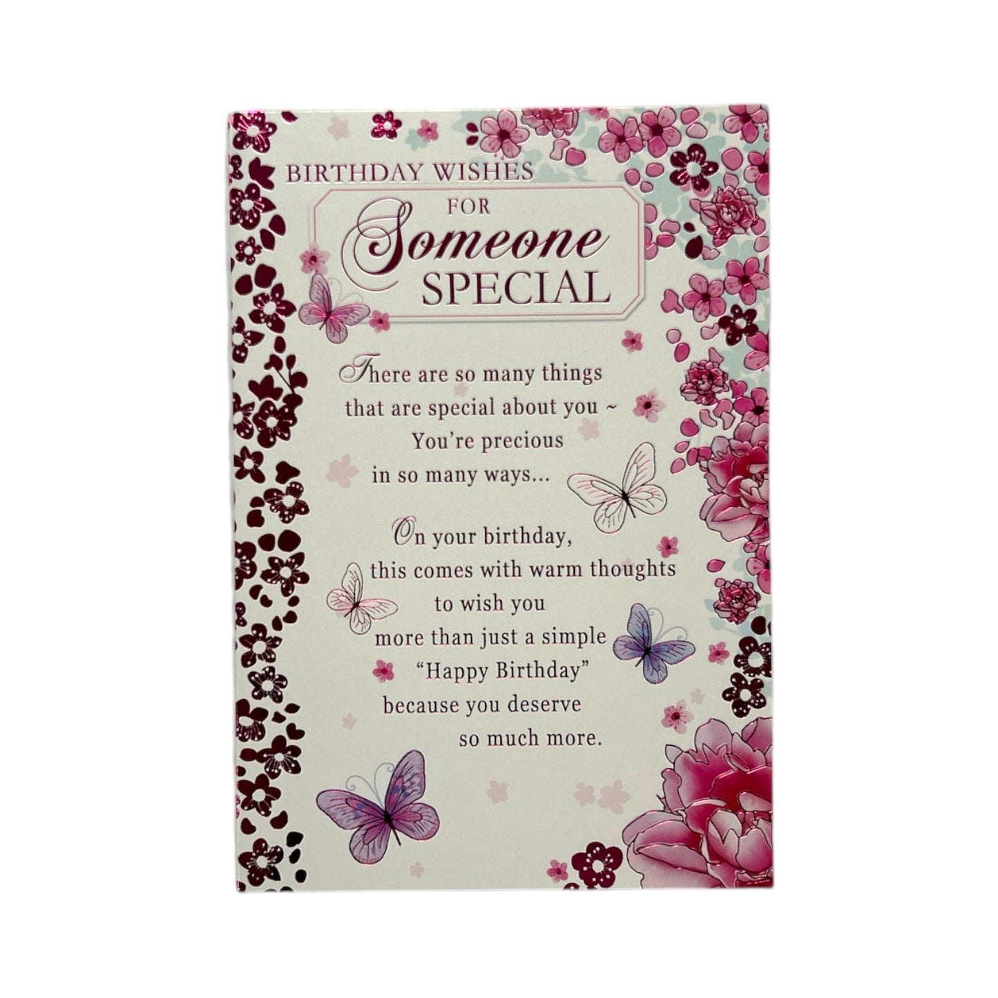 For Someone Special Heartfelt Wishes Sentimental Birthday Card
